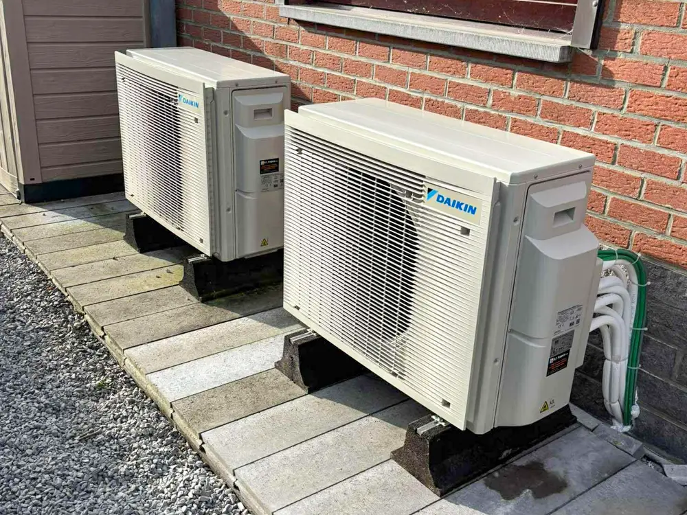 Installation de pompe à chaleur de marque Daikin