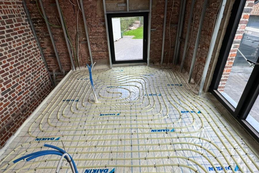 Réalisation - Chauffage par le sol