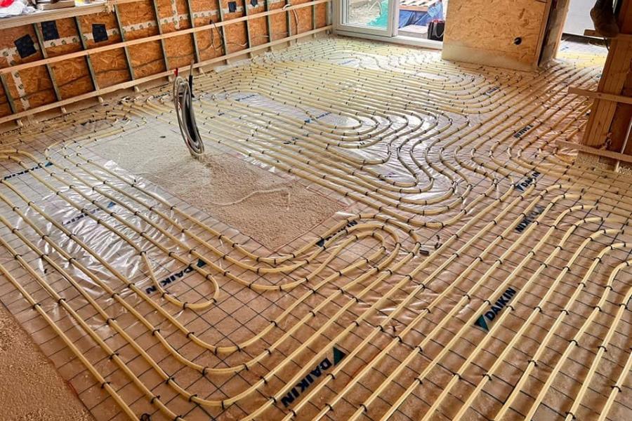 Réalisation - Chauffage par le sol